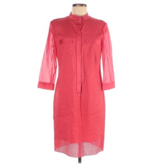 Elie Tahari Austin Linen Blend Dress - Picture 4 of 8